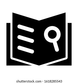 book search icon isolated sign symbol vector illustration - high quality black style vector icons
