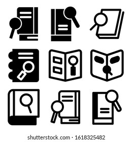 book search icon isolated sign symbol vector illustration - Collection of high quality black style vector icons
