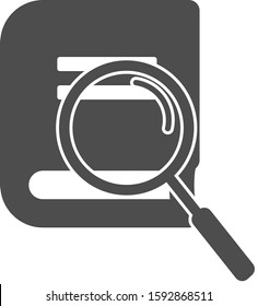 book search icon or symbol vector