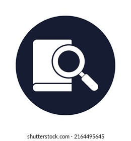 Book search Isolated Vector icon which can easily modify or edit

