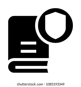 book security vector glyphs icon