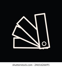 Book selt icon eps with black background 