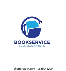 book service management logo designs