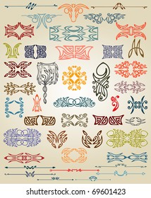 book set calligraphic element