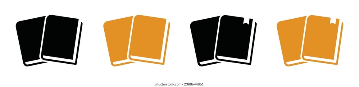 Icono de juego de libros, ilustración vectorial