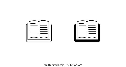 Icono de conjunto de libros con fondo blanco Ilustración de stock de Vector