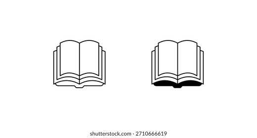 Icono de conjunto de libros con fondo blanco Ilustración de stock de Vector