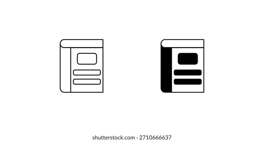 Icono de conjunto de libros con fondo blanco Ilustración de stock de Vector
