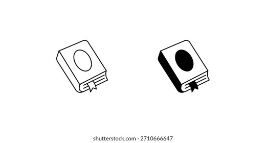Icono de conjunto de libros con fondo blanco Ilustración de stock de Vector