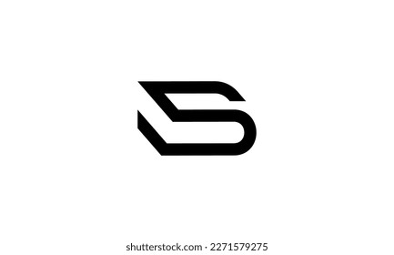 Book shape S letter logo