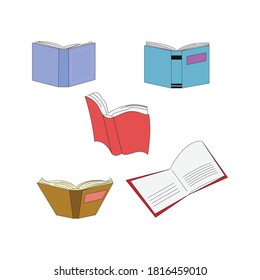 book shape simple vector illustration design