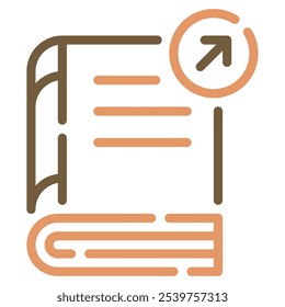 Book Sharing icon for web, app, infographic, etc