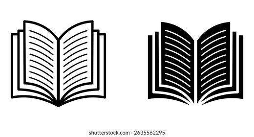 Book sheet icon white on background