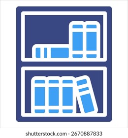 Buchregal Symbol Element für Design