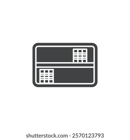 book shelf icon Flat logo set collection