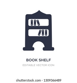 book shelf icon on white background. Simple element illustration from Education concept. book shelf icon symbol design.