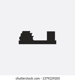 book shelf icon vector