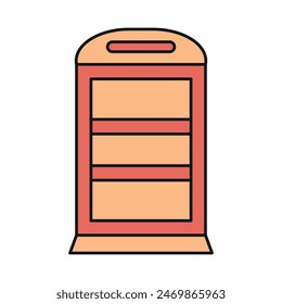 Icono de estantería de libro Plantillas de diseño de Vector simple y moderno