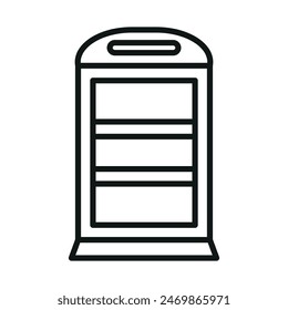 Icono de estantería de libro Plantillas de diseño de Vector simple y moderno