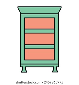 Icono de estantería de libro Plantillas de diseño de Vector simple y moderno
