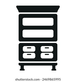 Icono de estantería de libro Plantillas de diseño de Vector simple y moderno