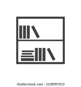 icono del estante del libro para el recurso gráfico del sitio web, presentación, símbolo