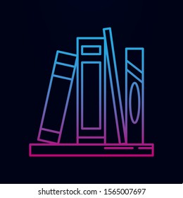 Book shelf line nolan icon. Simple thin line, outline vector of household icons for ui and ux, website or mobile application