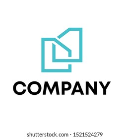 book shelf logo design vector