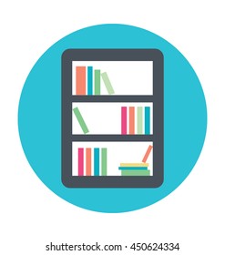 Book Shelf Vector Icon