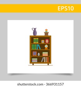 Book shelves icon