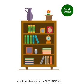 Book shelves icon