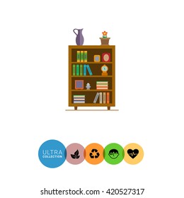 Book shelves icon