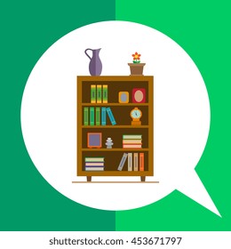 Book shelves icon