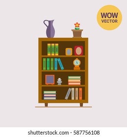 Book shelves icon