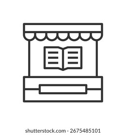 Icono de la tienda de libros - Icono de la tienda de libros