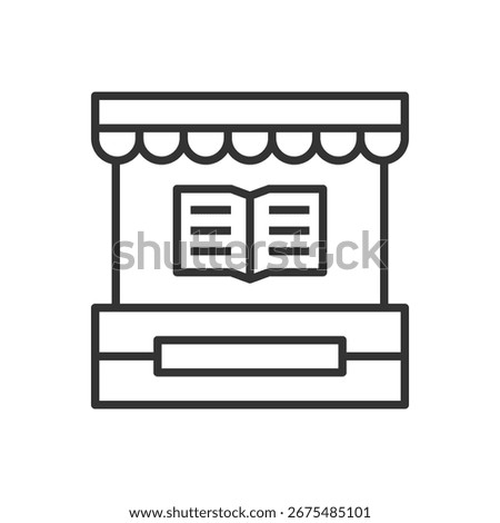 Book Shop Icon - Book Store Icon