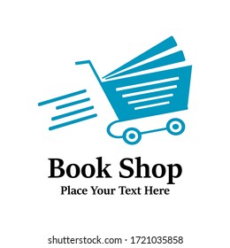 Ilustración de diseño del logotipo de la tienda de libros. hay libro. esto es bueno para la educación