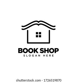 Book Shop Logo Design Template