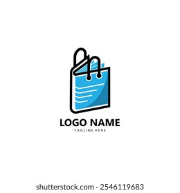 vetor de design de logotipo de loja de livros