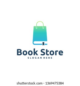 Book Shop logo designs concept vector, book Store logo template