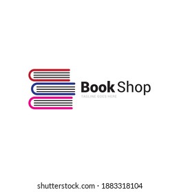 Book Shop logo icon vector template