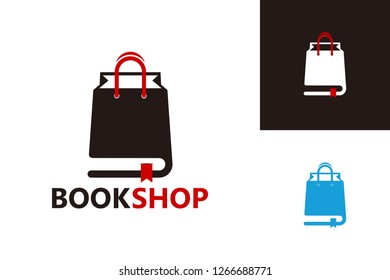 Book Shop Logo Template Design Vector, Emblem, Design Concept, Creative Symbol, Icon