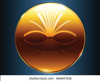 Book shop logo.Premium book logo.