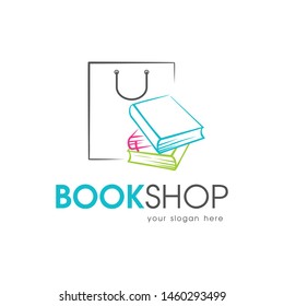 Book shop template for logo