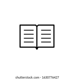Book Sign Icon Vector . Design Book