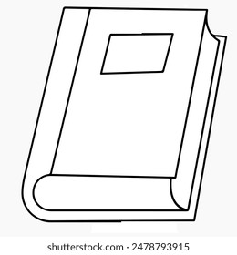 Book sign with isolated vector