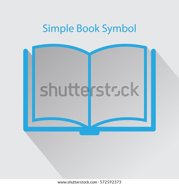 Book Sign Simple Flat Icon Book Stock Vector Royalty Free