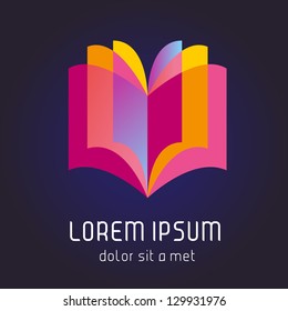 Book sign. Book symbol. Vector illustration