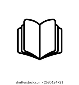 Plantilla de Vector de símbolo de signo de libro