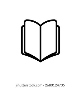 Plantilla de Vector de símbolo de signo de libro